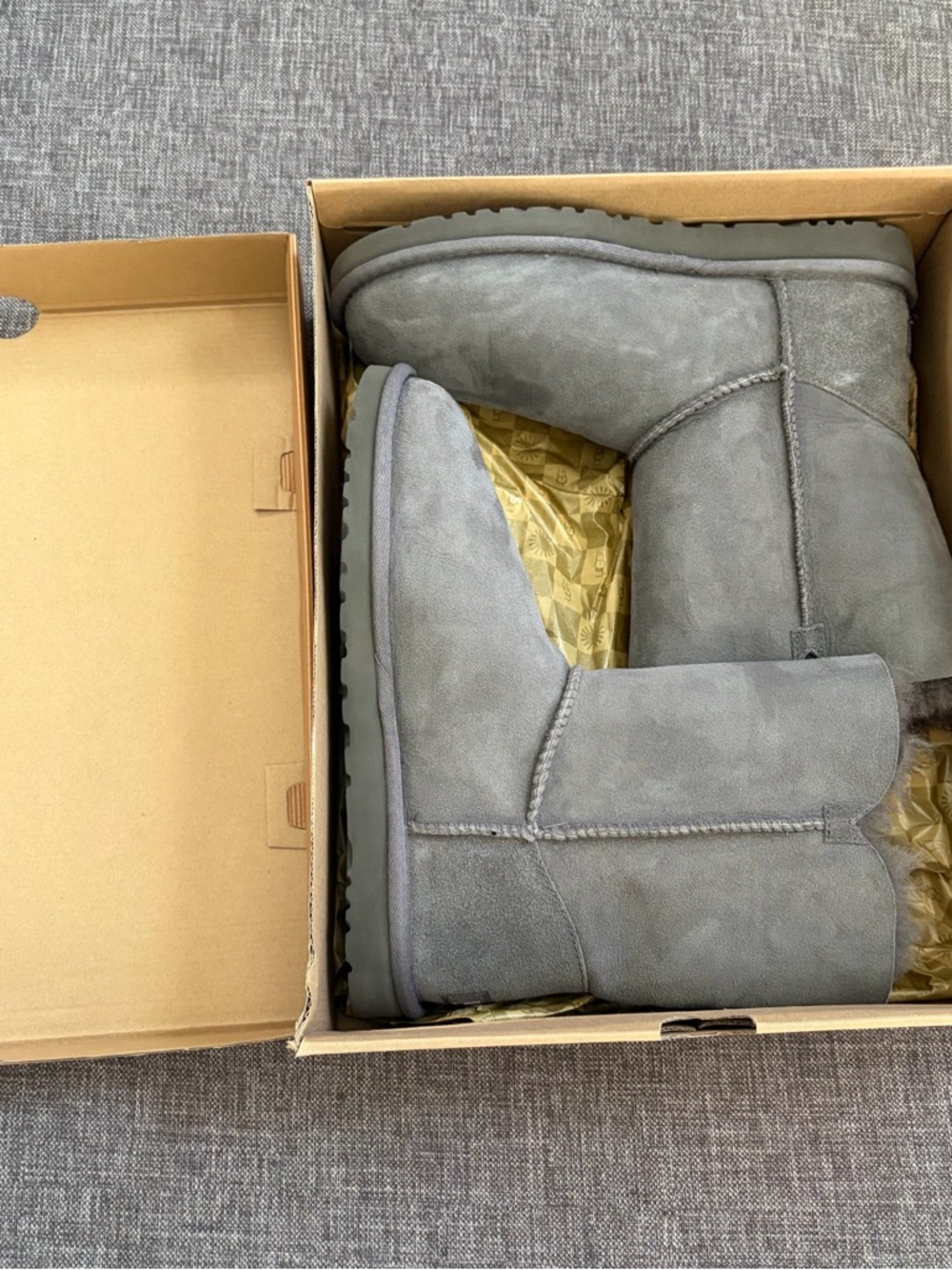 UGG Ankle Boots in Grey with Button